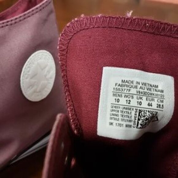 New Converse Chuck Taylor All Star Hi Deep Bourdeaux - Picture 6 of 6